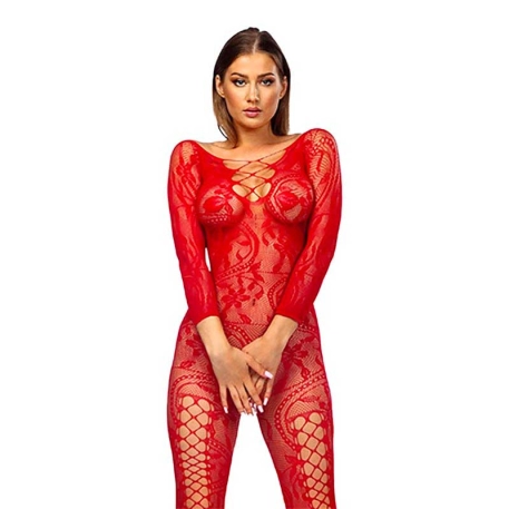 Sexy Mirabella bodystocking (red) - Anais