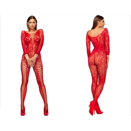 Sexy Mirabella bodystocking (red) - Anais