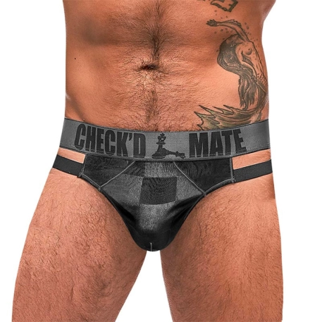String Check'd Mate (Noir & Gris) - Male Power