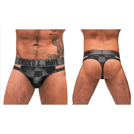 String Check'd Mate (Noir & Gris) - Male Power