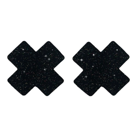 Cache-tétons adhésifs Nipple X Covers (Noirs) - Taboom