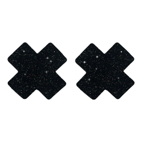 Nippel-Pasties X Covers (Schwarz) - Taboom
