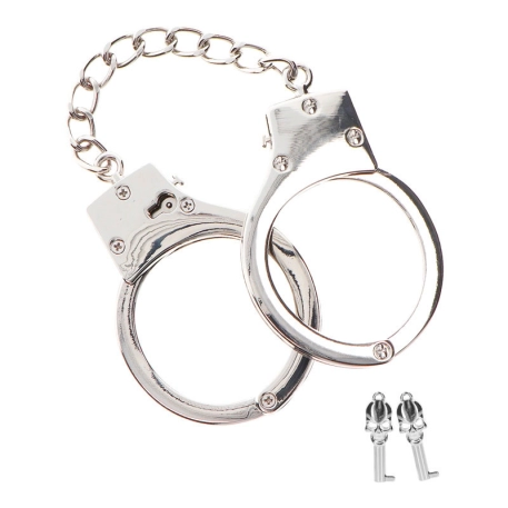 Metalic Handcuffs (Silver) - Taboom