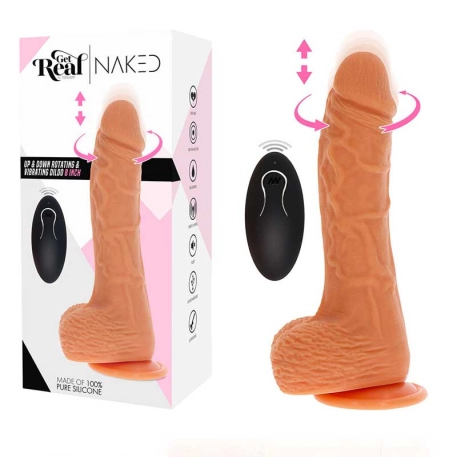 Vibratore avanti/indietro e rotante Get Real Naked - ToyJoy