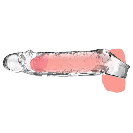 Guaina per ingrandire il pene Get Real X-Large (Clear) - ToyJoy