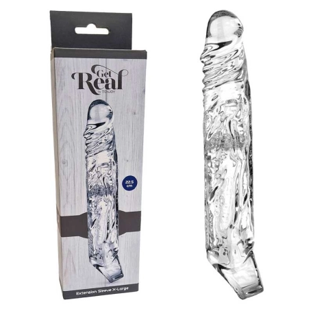 Guaina per ingrandire il pene Get Real X-Large (Clear) - ToyJoy