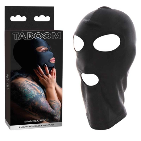 Cagoule BDSM Spandex (ouverture bouche et yeux) - Taboom Luxury Bondage