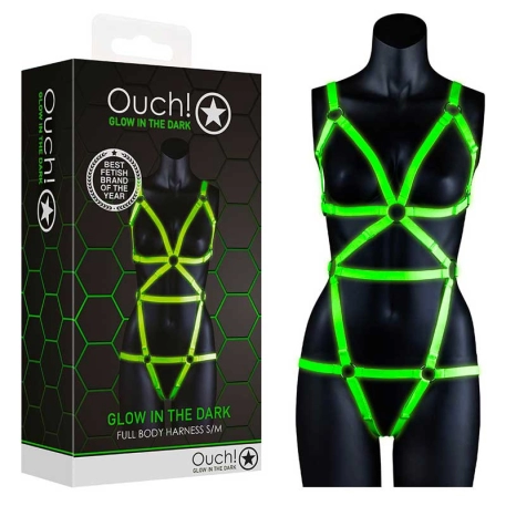 Harnais BDSM phosphorescent - Ouch!