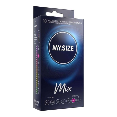 Preservativi My Size Mix 64mm - 10pc