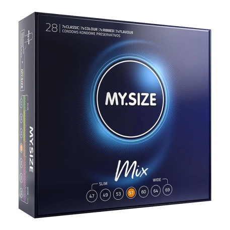My Size Mix Kondome 57mm - 28pc
