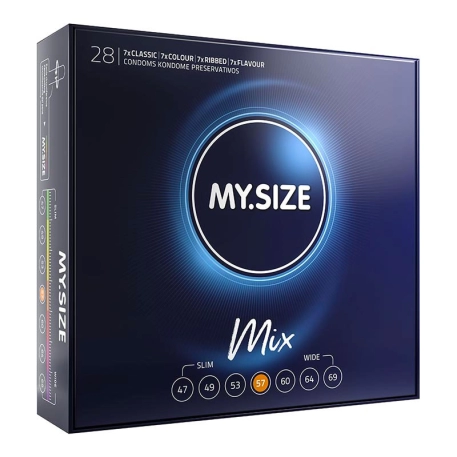 My Size Mix condoms 57mm - 28pc.