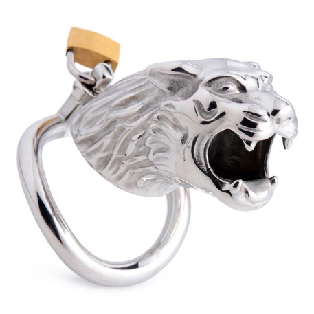 Cage de chasteté métallique Tiger King - Master Series