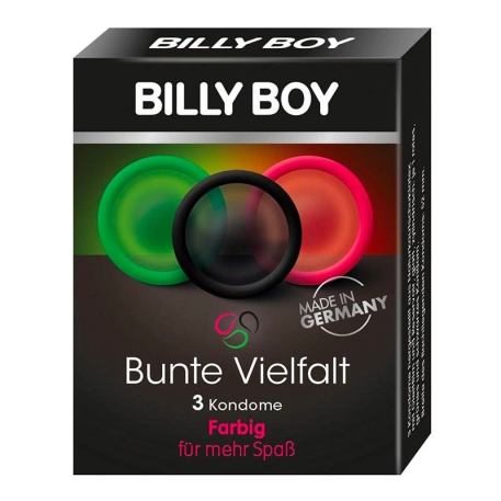 Preservativi colorati Billy Boy (3 preservativi)