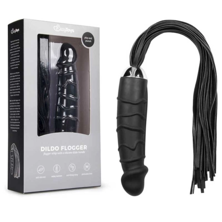 BDSM Flogger with silicon dildo handle - EasyToys