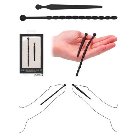 Set de 2 Sondes urétrales en silicone - Ouch!
