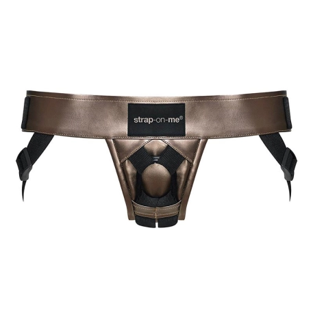 Curious strap-on-me open harness