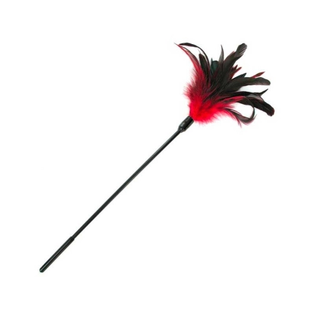 BDSM Starburst Feather Body Tickler (Red) - Sportsheets