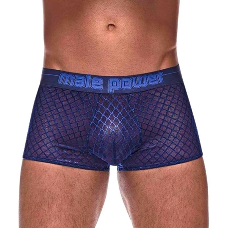 Sexy blau Unterhose Diamond Mesh - Male Power