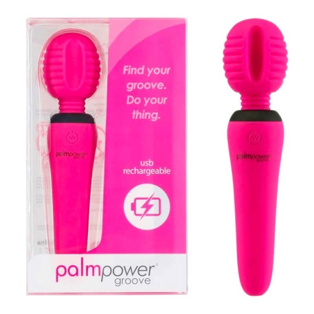 Vibro potente Palm Power Groove (Pink) – Power Bullet
