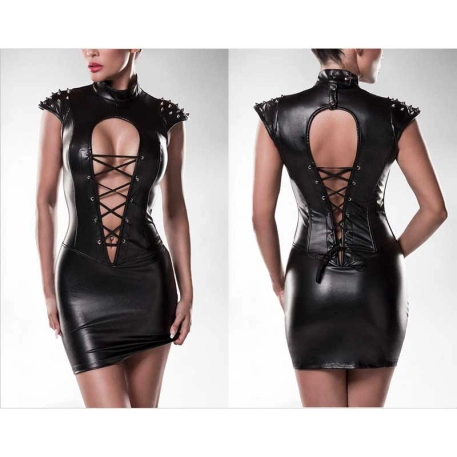 Corset Dress 15320 (black) - Grey Velvet