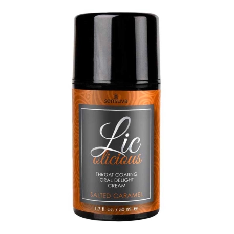 Aromatisierte Creme für Fellatio Lic-O-Licious (Caramel salé) - Sensuva