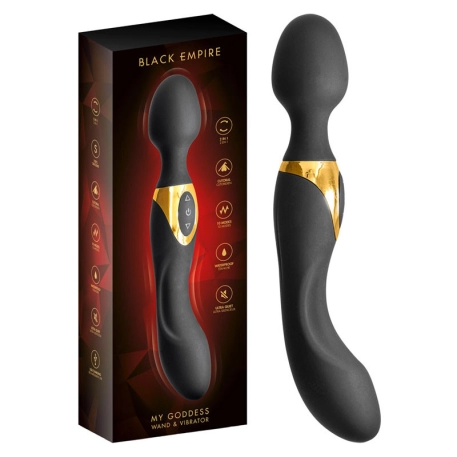 Vibromasseur 2-en-1 Black Empire My Goddess