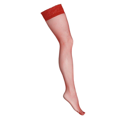 Hold up stockings H018 (Red) - Kotek