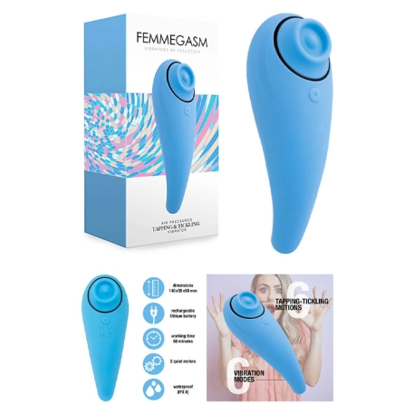 Stimolatore del clitoride Femmegasm (Blu) - Feelztoys