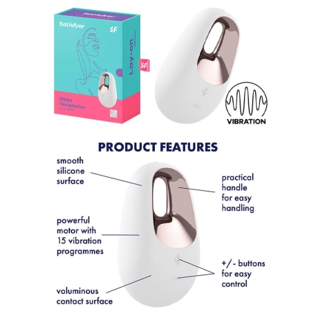 Vibratore clitorideo  - Satisfyer White Temptation
