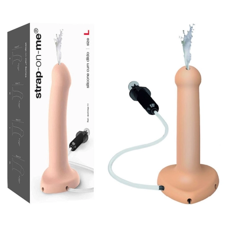 Realistic ejaculating dildo 17cm (Flesh) - Strap-On-Me