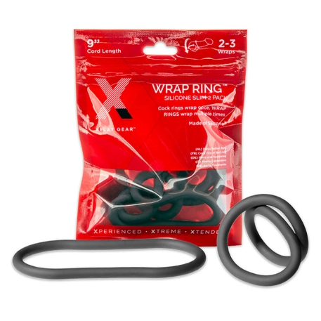 Anneaux de pénis flexibles en silicone XPlay Gear Wrap Ring (2 anneaux)
