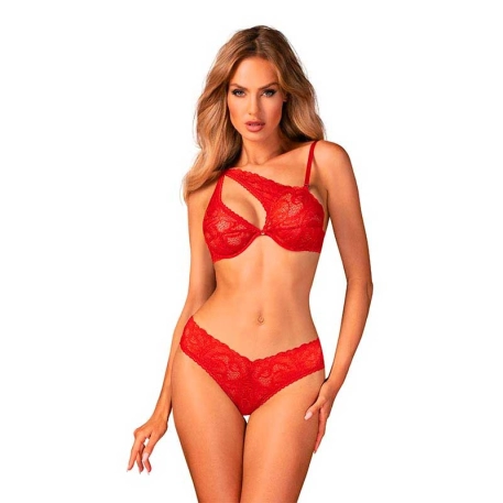 Ensemble de lingerie sexy Atenica (rouge) - Obsessive