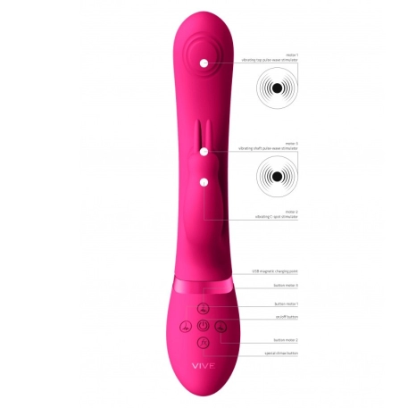 Vibratore rabbit con impulsi di maggio - VIVE