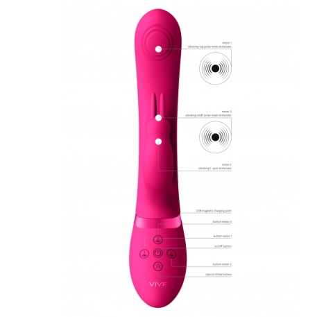 Rabbit vibrator with May pulses - VIVE