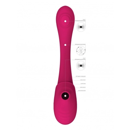 Mirai - Flexibler Vibrator für G-Punkt und Klitoris mit pulsierenden Wellen - Vive