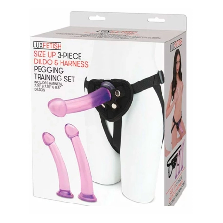 Dildogürtel für Anfänger Pegging Training Set (3 Stück) - Lux Fetish