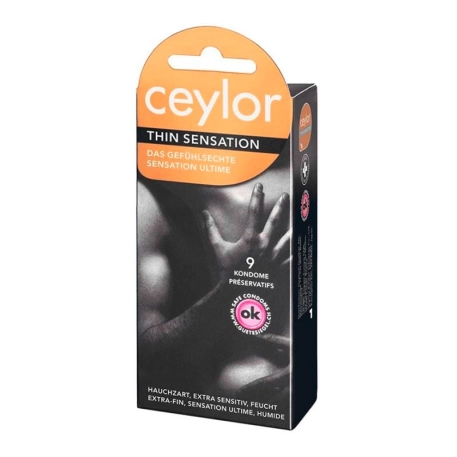 Préservatif Ceylor Thin Sensation - 9 préservatifs ultra-fin