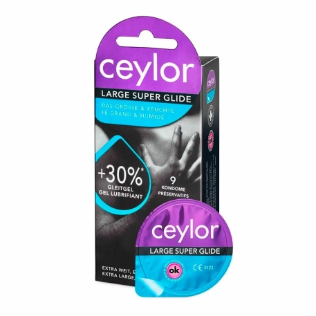 Ceylor Large Super Glide (9 Kondome)