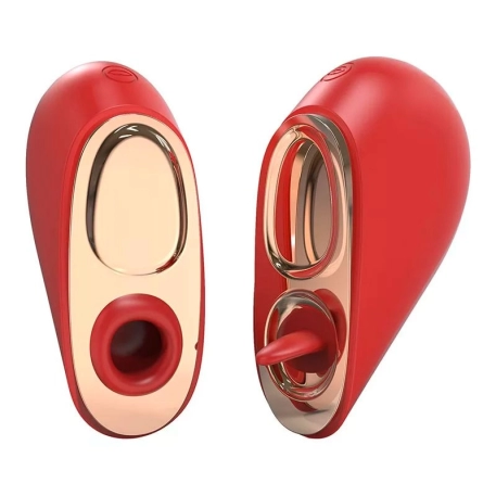 Oscillating tongue and suction-tetons - Xocoon Heartbreaker