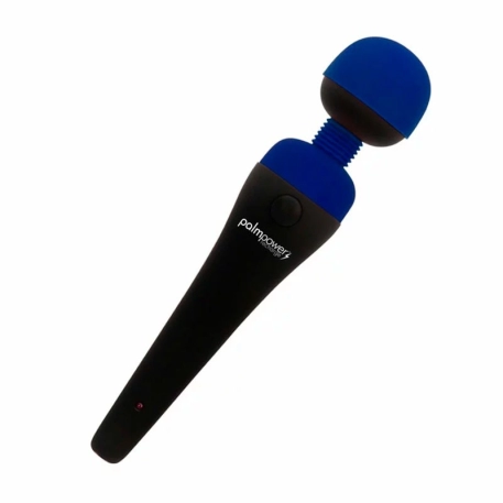 Wiederaufladbarer Zauberstab Vibrator Palm Power (blau) - Power Bullet