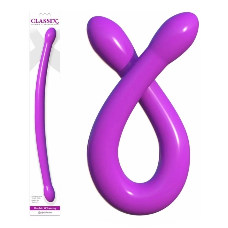 Dildo doppio Classix Double Whammy 43,8 cm (viola) - Pipedream