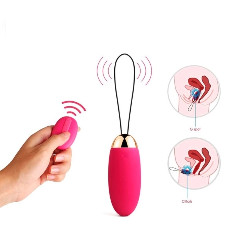 Vibrating Egg with remote control - Svakom Elva (Pink)
