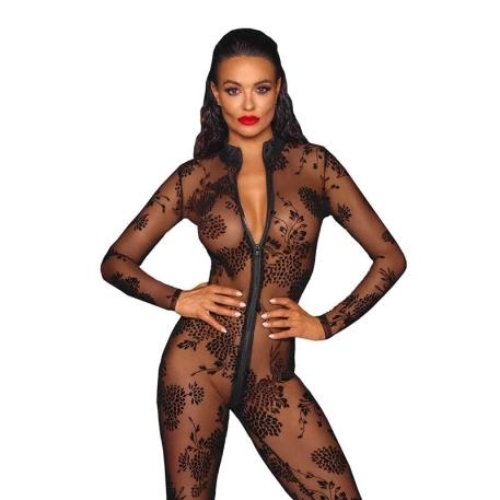 Body Stocking Overall F237 - Noir Handmade
