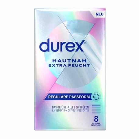 Durex Hautnah Extra Feucht (8 Préservatifs)