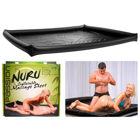 Aufblasbares Schutztuch für Nuru-Massagen