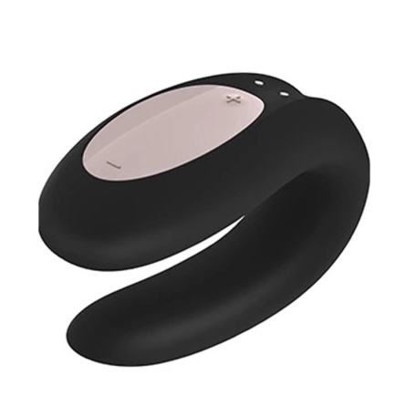 Stimulateur pour couple (Noir) - Satisfyer Double Joy