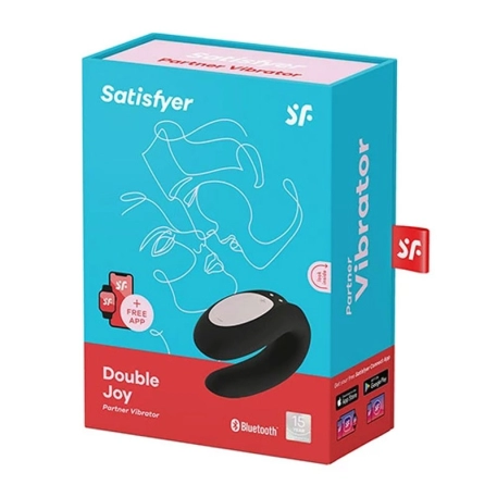 Stimulateur pour couple (Noir) - Satisfyer Double Joy