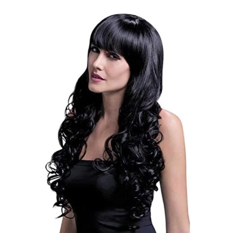 Long black wig Isabelle 66 cm - Fever
