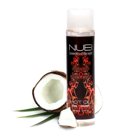 Stimulating and warming intimate oil Coconut 100ml - NUEI Hot Oil