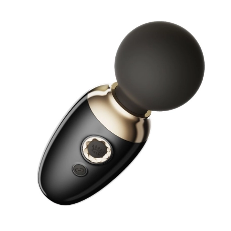 Mini Vibromasseur Chauffant Wand - Ava Obsidian Black